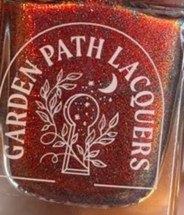 Nail polish swatch / manicure of shade Garden Path Lacquers Cranberry Embers