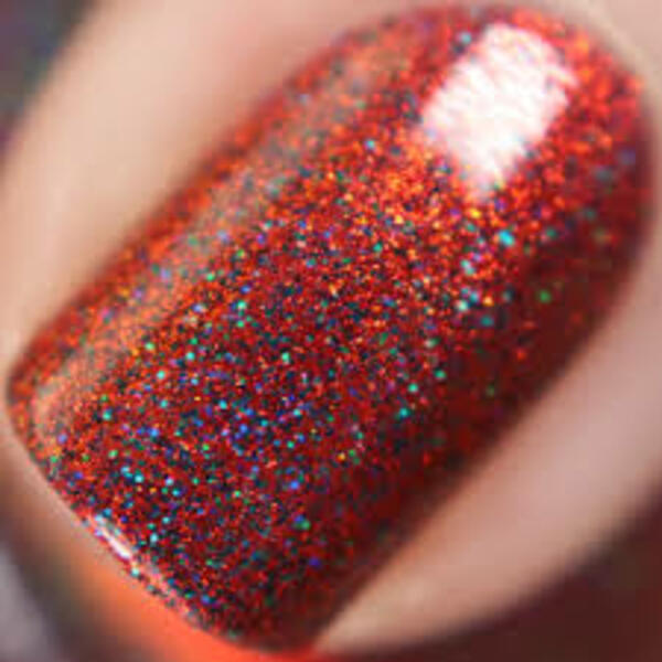 Nail polish swatch / manicure of shade Garden Path Lacquers Cranberry Embers