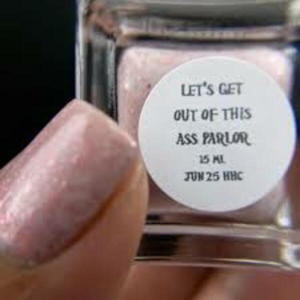 Nail polish swatch / manicure of shade Night Owl Lacquer Let's Get Out of This Ass Parlor