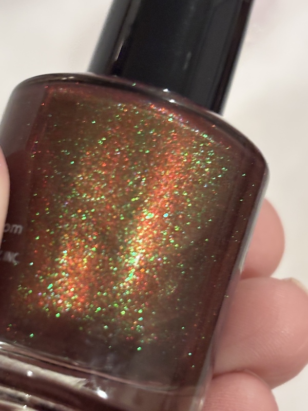 Nail polish swatch / manicure of shade KBShimmer Elf taught