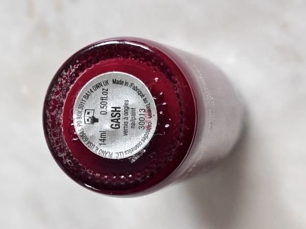 Nail polish swatch / manicure of shade Caboodles Gash