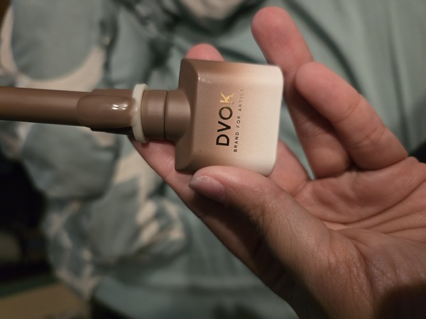 Nail polish swatch / manicure of shade Dvok Taupe