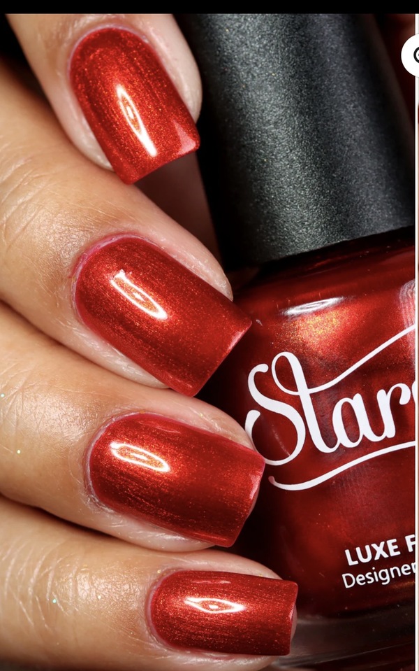 Nail polish swatch / manicure of shade Starrily Crimson Twilight
