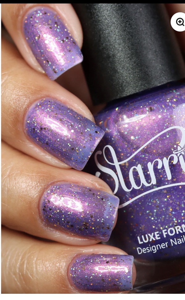 Nail polish swatch / manicure of shade Starrily Shattered Mirage