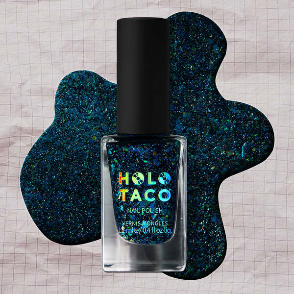 Nail polish swatch / manicure of shade Holo Taco Seek Kelp