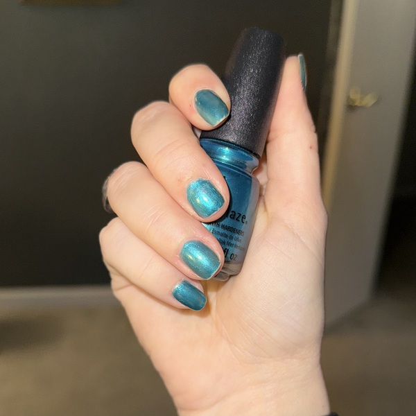 Nail polish swatch / manicure of shade China Glaze Don't Teal My Vibe