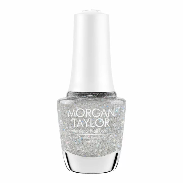 Nail polish swatch / manicure of shade Morgan Taylor Crystal Snowdrop