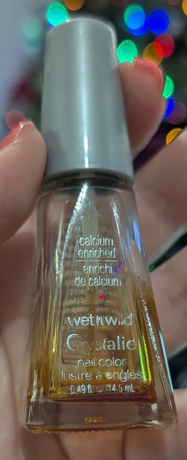 Nail polish swatch / manicure of shade wet n wild 470A - Clear top coat