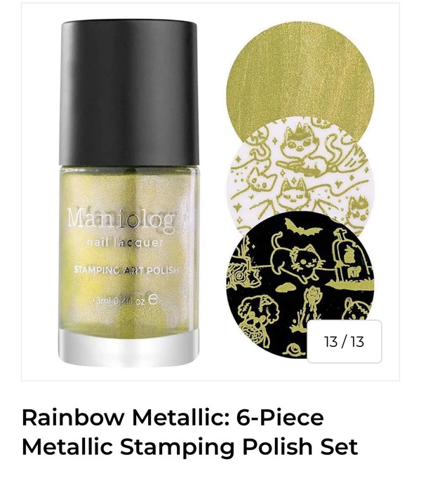 Nail polish swatch / manicure of shade Maniology Ghoulish