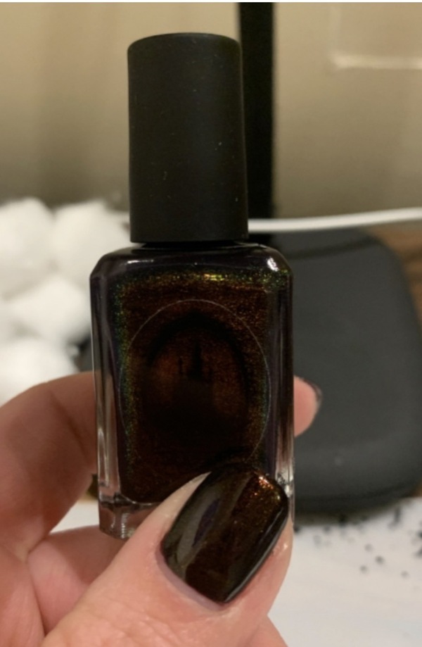 Nail polish swatch / manicure of shade Enchanted Polish Bad Moon Rising