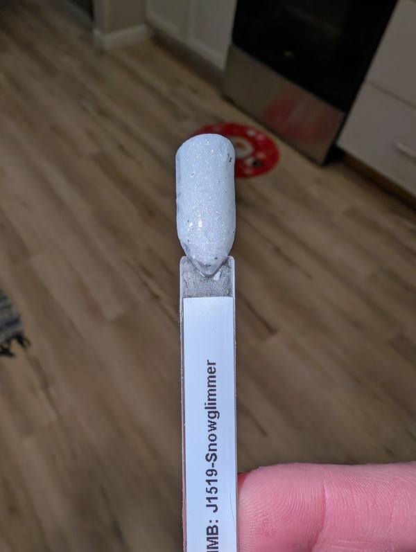 Nail polish swatch / manicure of shade Revel Snowglimmer