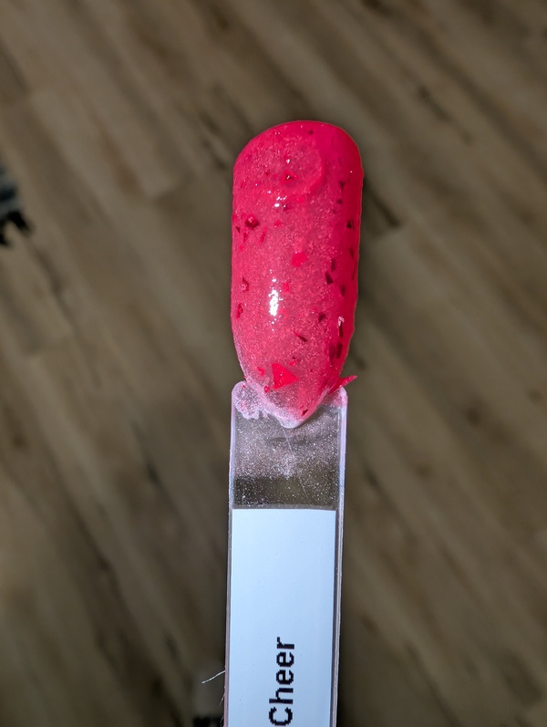 Nail polish swatch / manicure of shade Revel Cherry Cheer