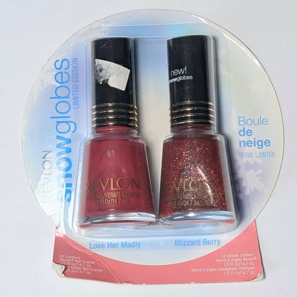 Nail polish swatch / manicure of shade Revlon Blizzard berry