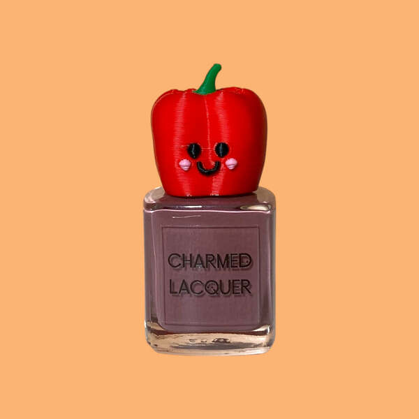 Nail polish swatch / manicure of shade Charmed lacquer All crunch, no heat