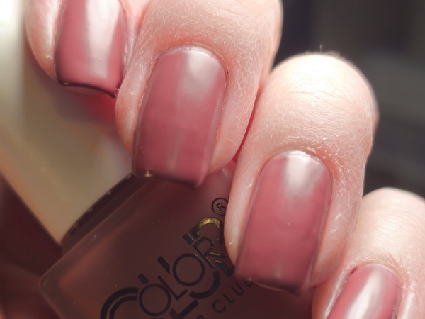 Nail polish swatch / manicure of shade Color Club Don't Be a Prick