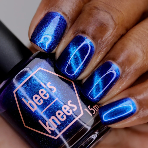 Nail polish swatch / manicure of shade Bee's Knees Lacquer Bad Vibes Only