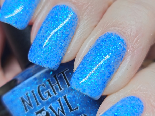 Nail polish swatch / manicure of shade Night Owl Lacquer I'll Pay Attention To Myself