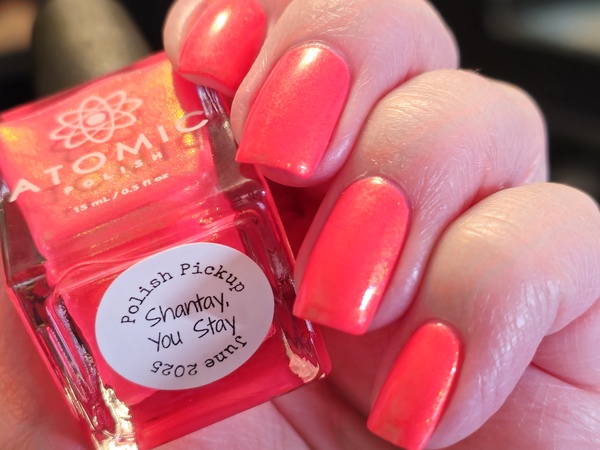 Nail polish swatch / manicure of shade Atomic Polish Shanty, You Stay