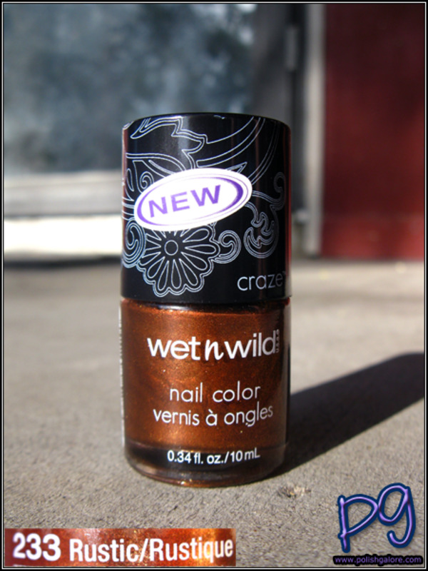 Nail polish swatch / manicure of shade wet n wild Rustic