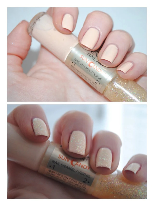 Nail polish swatch / manicure of shade Revlon Celestial Shine