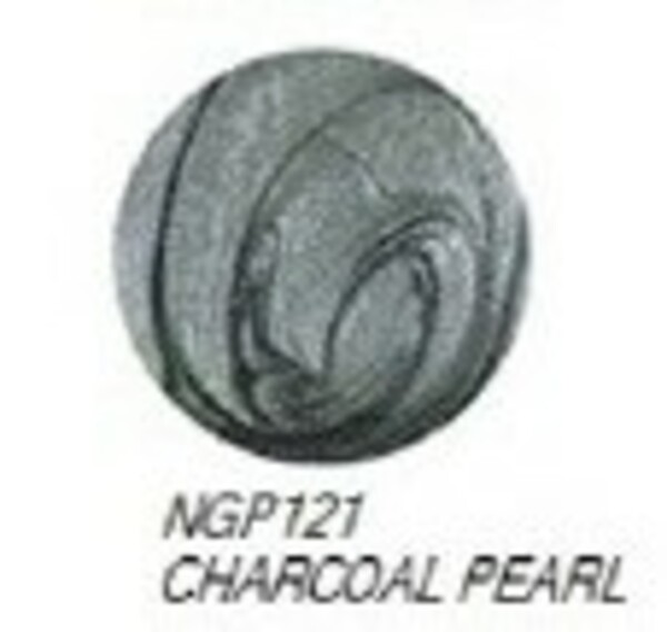 Nail polish swatch / manicure of shade NYX Girls Charcoal Pearl