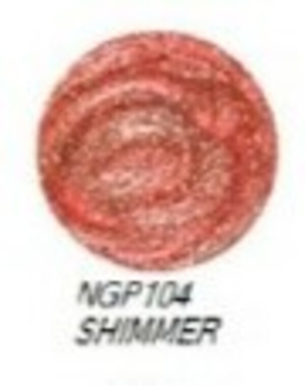Nail polish swatch / manicure of shade NYX Girls Shimmer