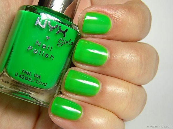 Nail polish swatch / manicure of shade NYX Girls Pimp My Nail