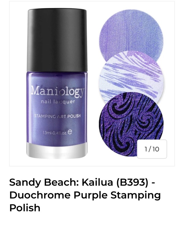 Nail polish swatch / manicure of shade Maniology Kailua