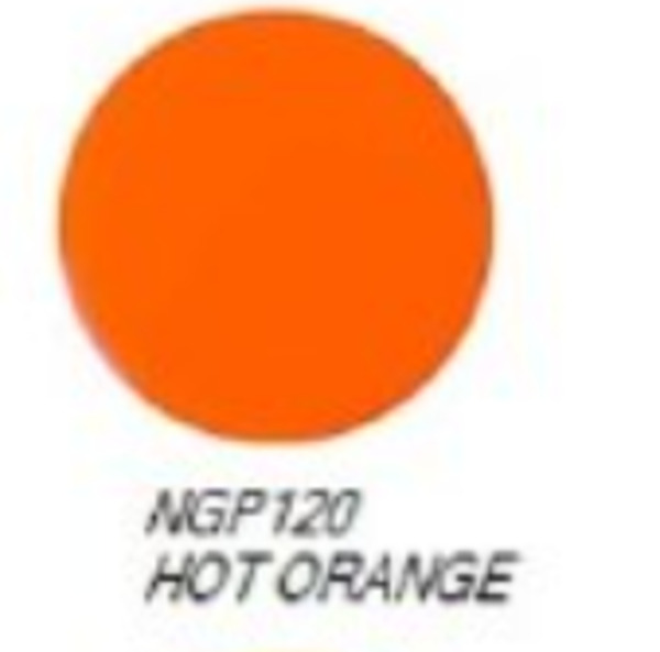 Nail polish swatch / manicure of shade NYX Girls Hot Orange