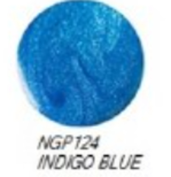 Nail polish swatch / manicure of shade NYX Girls Indigo Blue