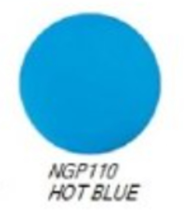 Nail polish swatch / manicure of shade NYX Girls Hot Blue