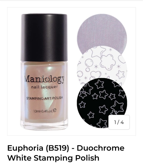 Nail polish swatch / manicure of shade Maniology Euphoria
