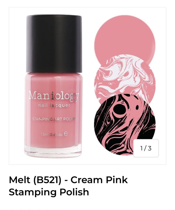 Nail polish swatch / manicure of shade Maniology Melt