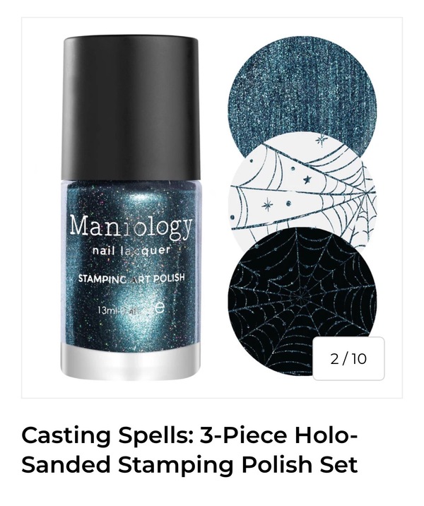 Nail polish swatch / manicure of shade Maniology Occult