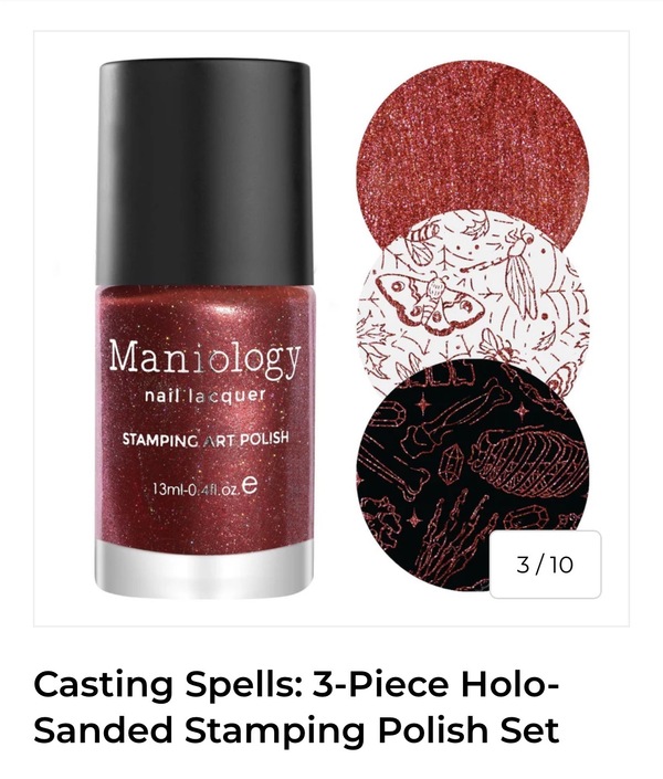 Nail polish swatch / manicure of shade Maniology Blood Bender