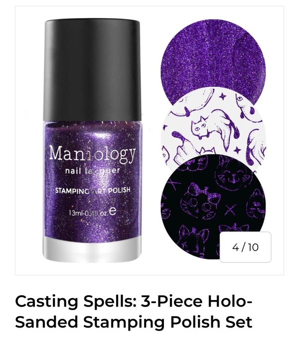 Nail polish swatch / manicure of shade Maniology Hex