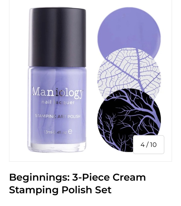 Nail polish swatch / manicure of shade Maniology Flourish