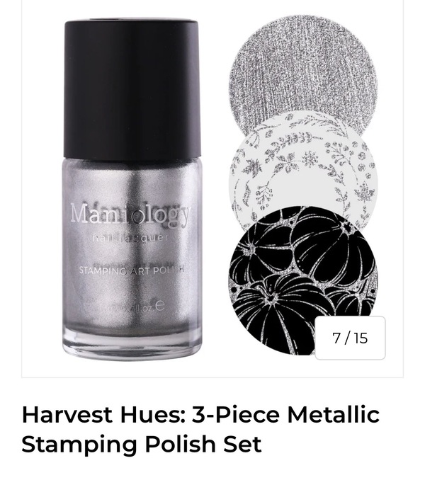 Nail polish swatch / manicure of shade Maniology Silver Birch