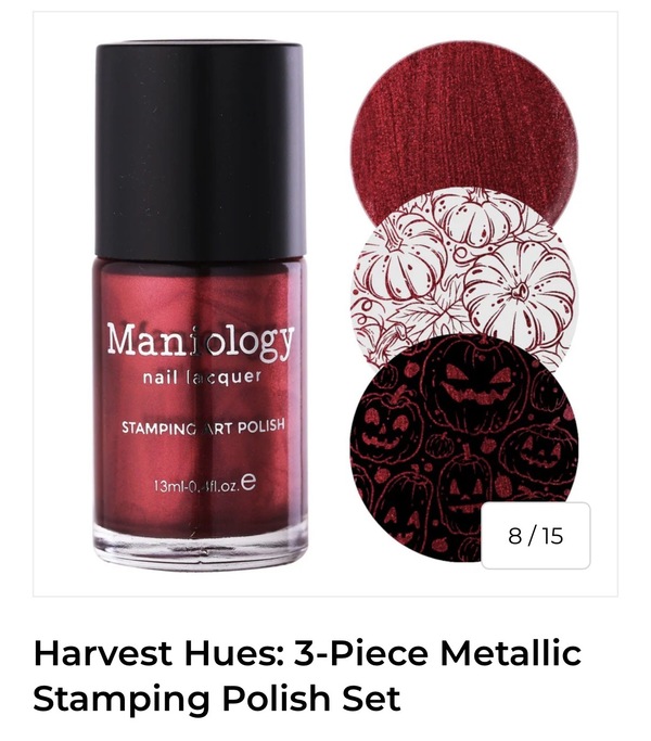 Nail polish swatch / manicure of shade Maniology Cinnamon Spark