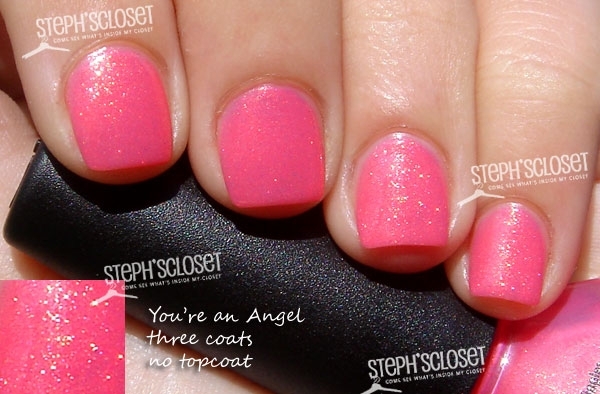 Nail polish swatch / manicure of shade Nicole by OPI You're An Angel