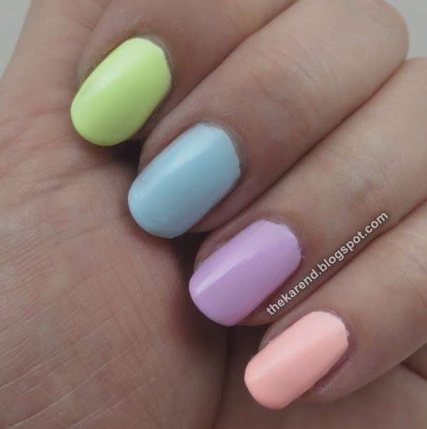 Nail polish swatch / manicure of shade Fresh Paint Mattely in Luv
