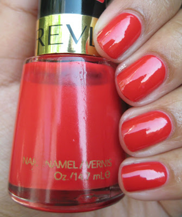 Nail polish swatch / manicure of shade Revlon Devil's Candy