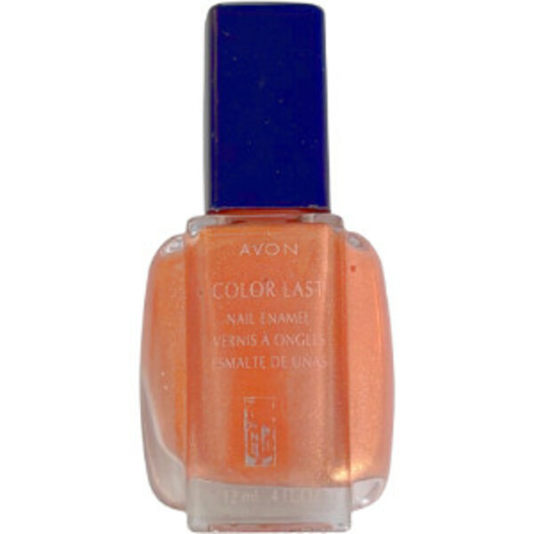 Nail polish swatch / manicure of shade Avon Sparkling Amber