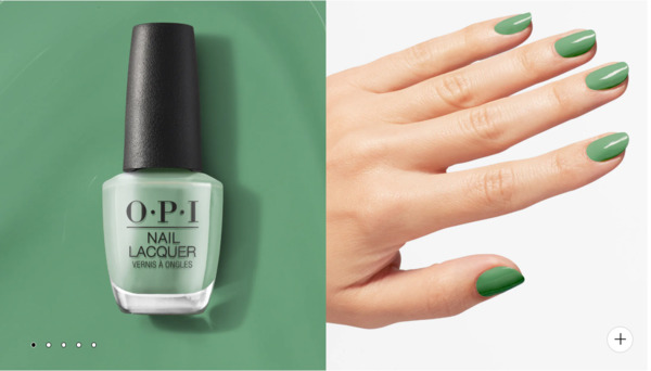 Nail polish swatch / manicure of shade OPI $elf Made