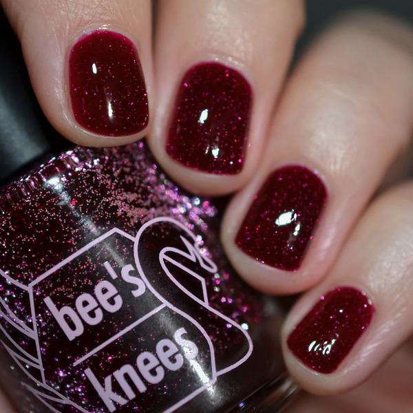 Nail polish swatch / manicure of shade Bee's Knees Lacquer Wolves Have Better Manners