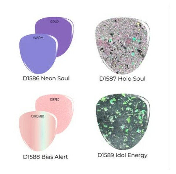 Nail polish swatch / manicure of shade Revel Holo Soul