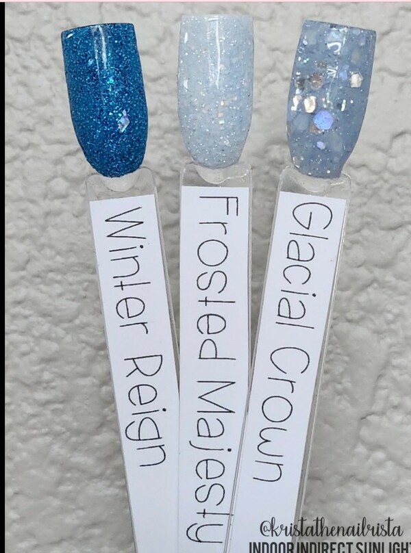 Nail polish swatch / manicure of shade Revel Glacial Crown