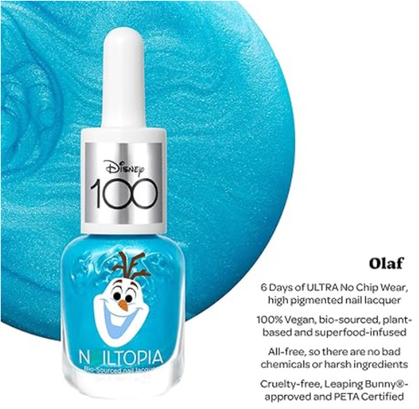 Nail polish swatch / manicure of shade Nailtopia Olaf