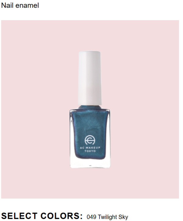 Nail polish swatch / manicure of shade AC Makeup Tokyo Twilight Sky