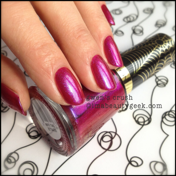 Nail polish swatch / manicure of shade Revlon Gwen's Crush